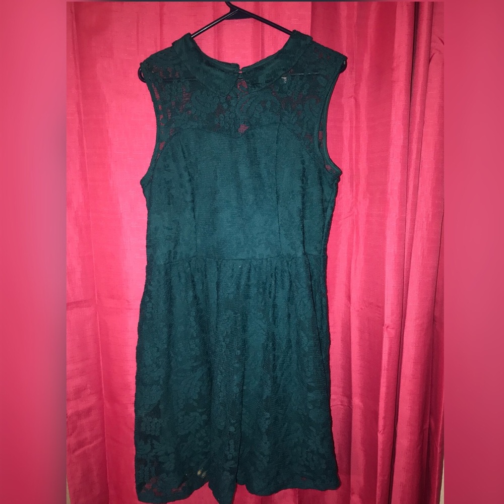 Dark teal dress